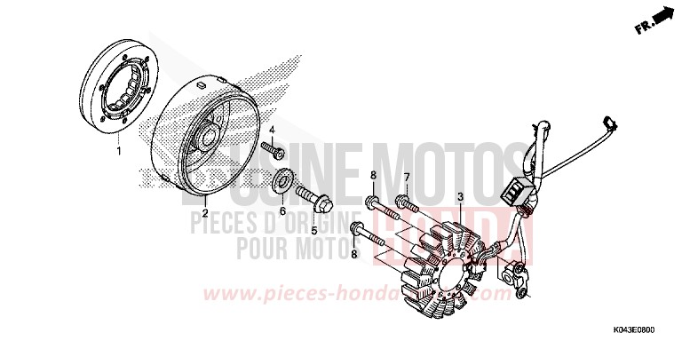 GENERATRICE de Forza 300 ASTEROID BLACK METALLIC (NHA35) 2013